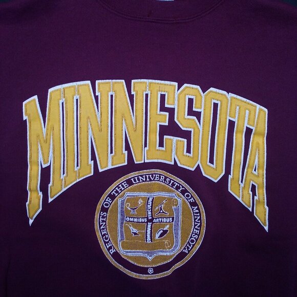 Vintage Minnesota Golden Gophers Seal Emblem Crewneck Sweatshirt - Picture 1 of 5